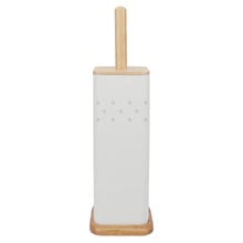 3 Piece Square Toilet Roll Holder, Brush & Bin Set